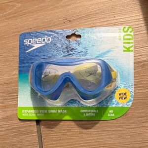 Speedo Kids Expanded View Swim Mask - Blue & Yellow